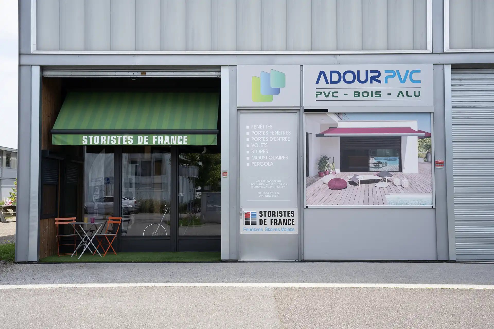 Showroom Adour pvc devanture